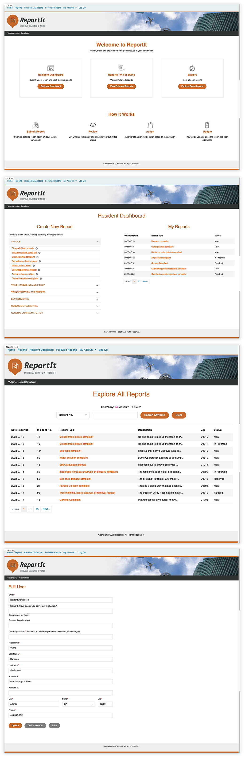 ReportIt - Resident Experience - Ruby on Rails