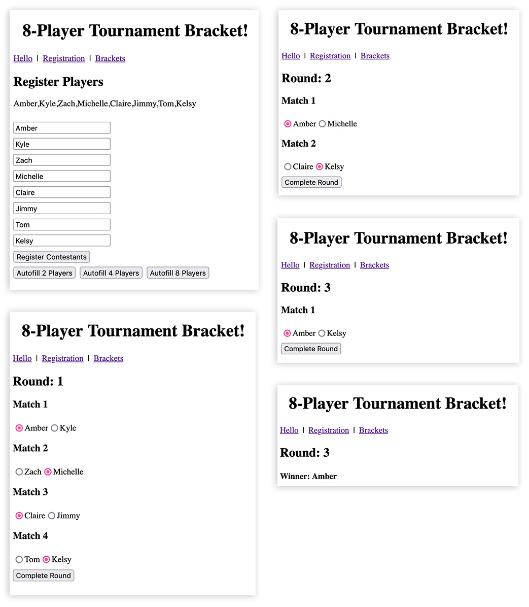 Tournament Brackets