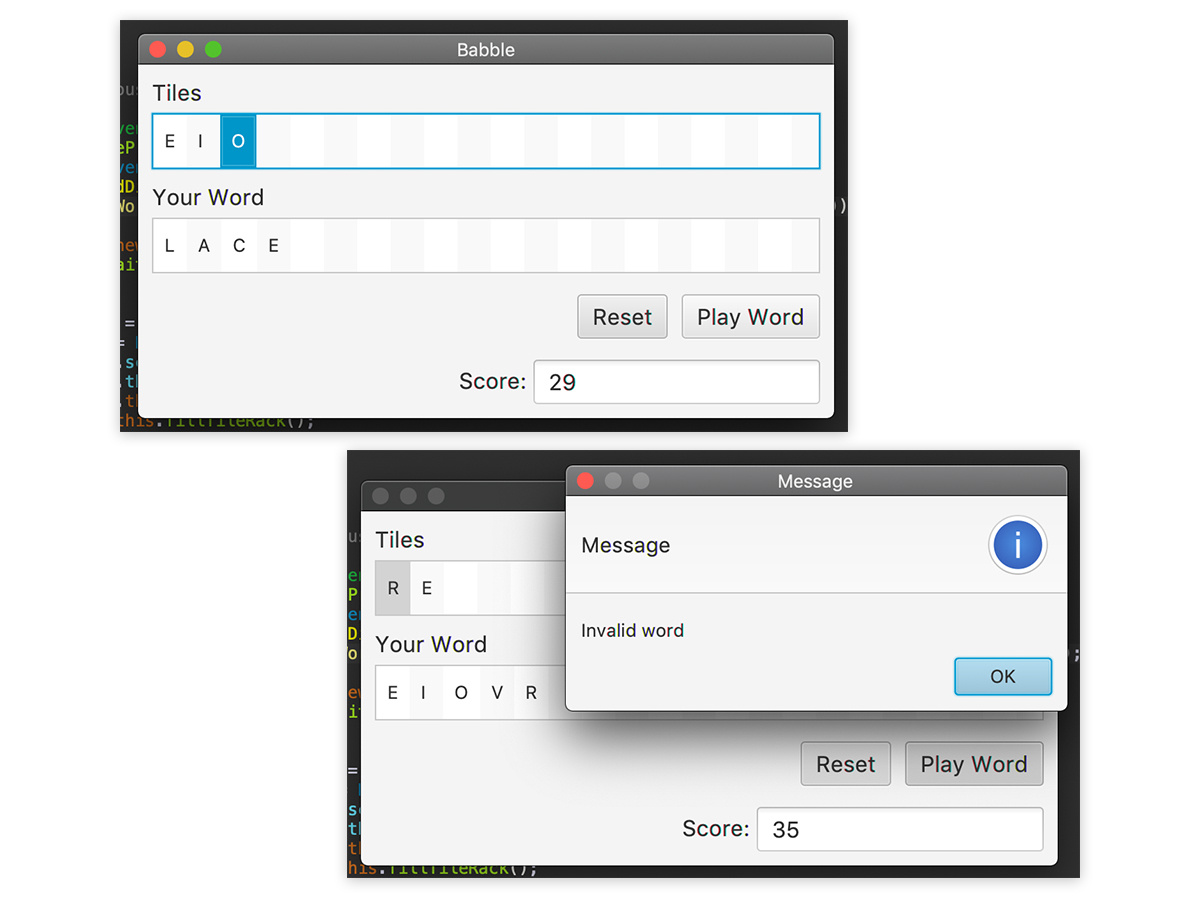 Single-Player Scrabble Clone Built with JavaFX