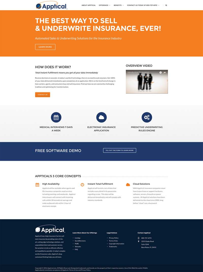 Apptical Website Redesign