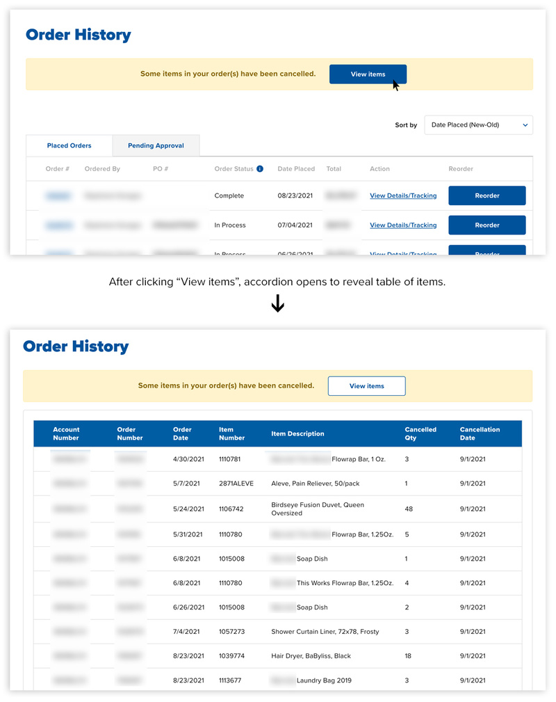 Order Cancellation Component